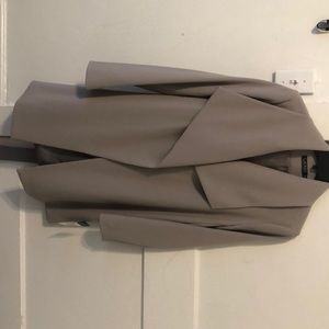 Draped Trench Coat crepe